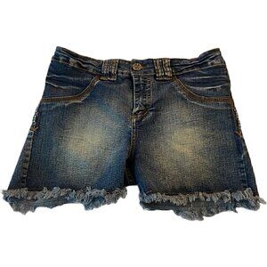 Virtual Sensuality Womens Blue Denim Shorts Sz 28W